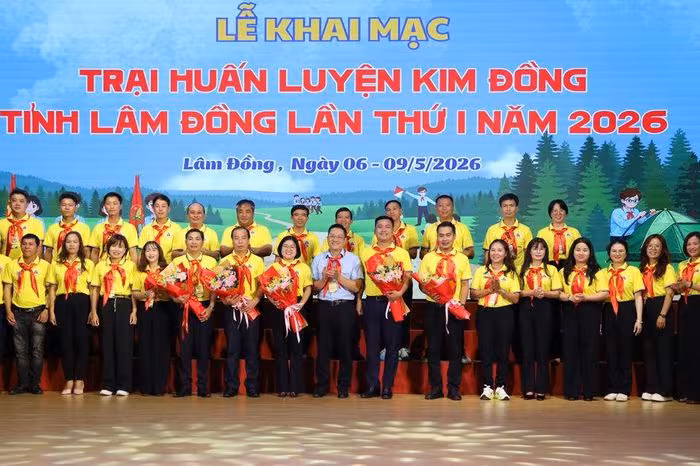 90 trại sinh tham gia Trại huấn luyện Kim Đồng tỉnh Lâm Đồng lần thứ I, năm 2026