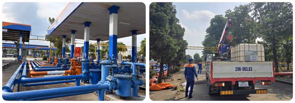 Công tác vận hành kỹ thuật chính xác trong quá trình tiếp nhận nhiên liệu xanh tại kho