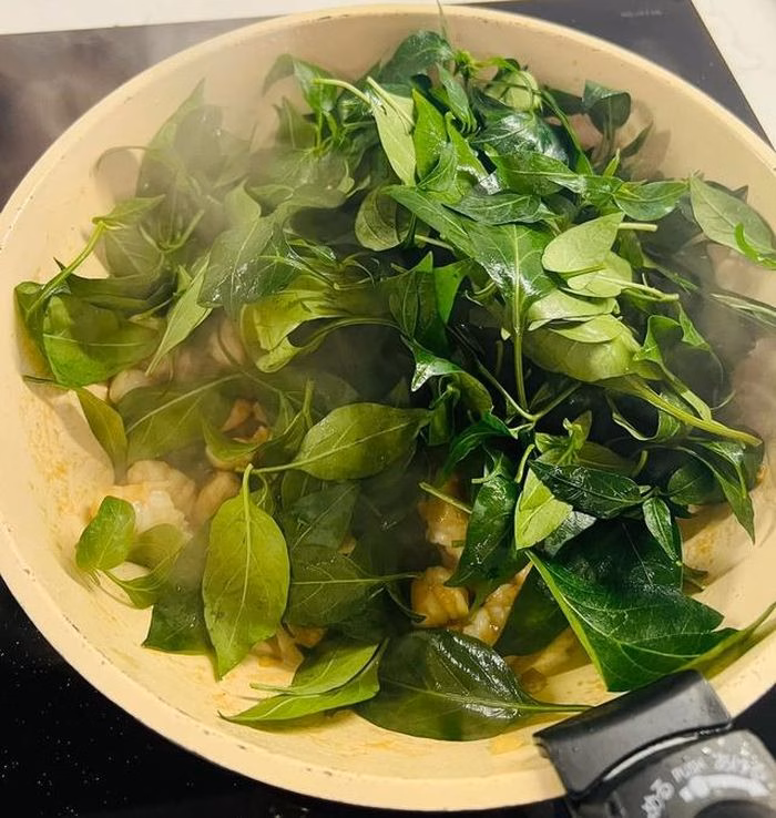 Lá ớt xào tôm là món ăn đưa cơm và tốt cho sức khỏe.