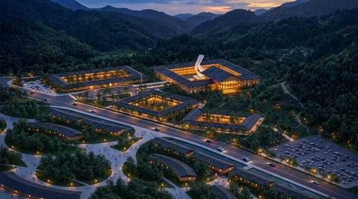 Sự kết hợp giữa hạ tầng hiện đại và cảnh quan thiên nhiên hùng vĩ.