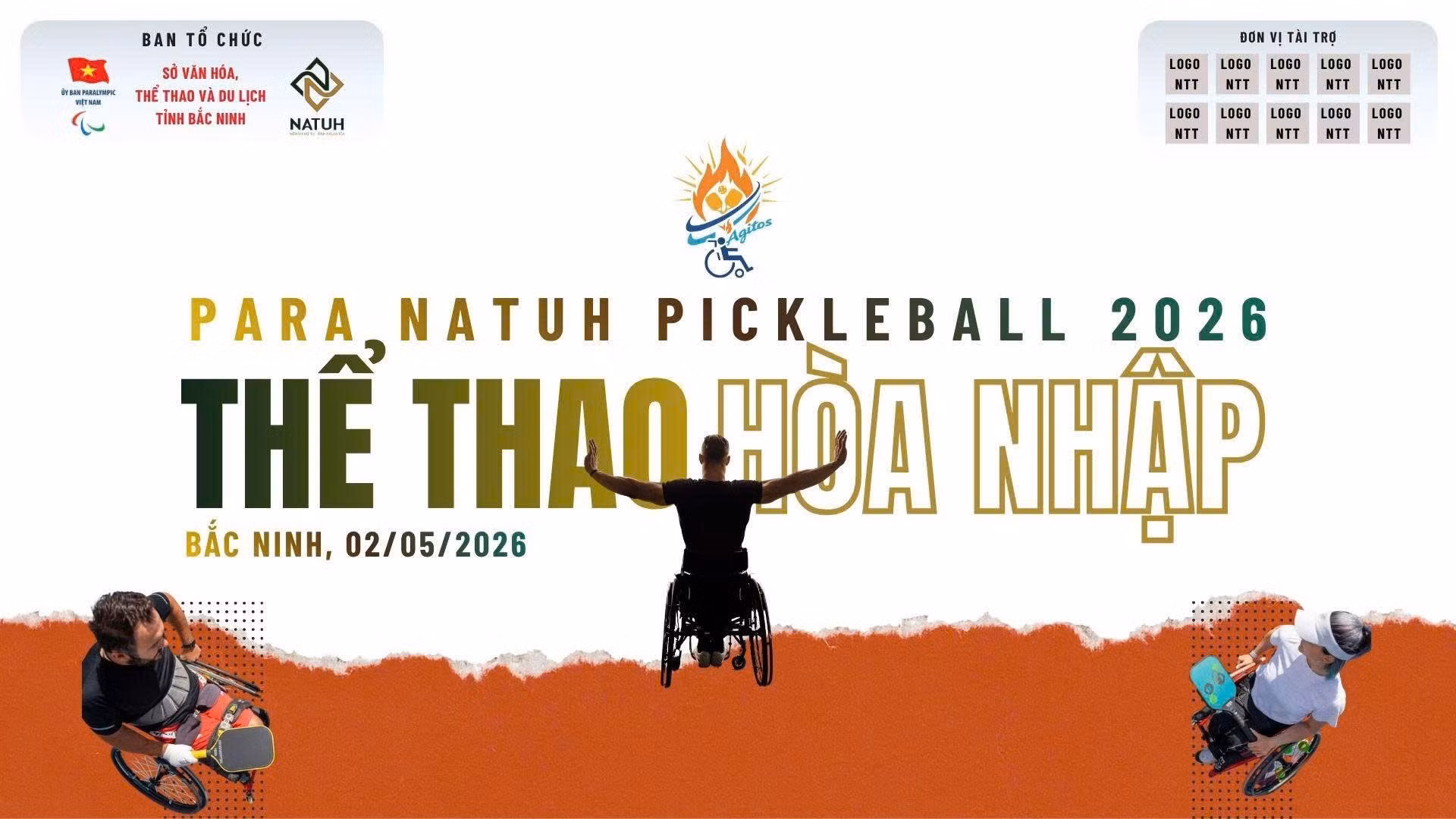 Sự kiện Para Natuh Pickleball 2026 tạo nên một không gian thể thao đầy cảm xúc và tính nhân văn tại Bắc Ninh.