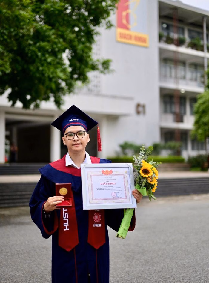 Lê Xuân Phúc - tấm gương về nghị lực và sự thành công trong học tập. (Ảnh: NVCC)