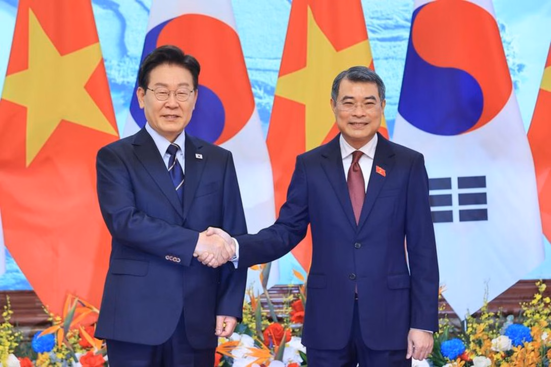Thủ tướng Lê Minh Hưng và Tổng thống Hàn Quốc Lee Jae Myung hội kiến